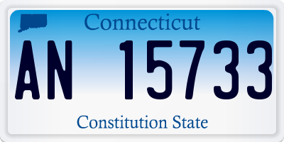 CT license plate AN15733