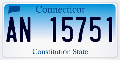 CT license plate AN15751