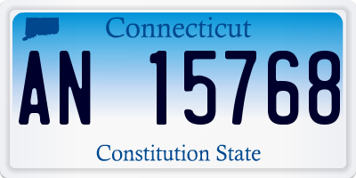 CT license plate AN15768