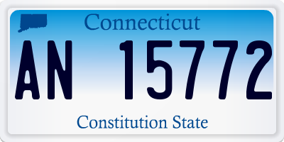 CT license plate AN15772