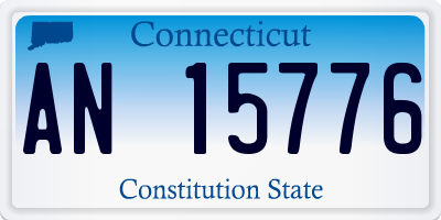 CT license plate AN15776