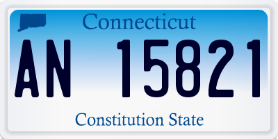 CT license plate AN15821