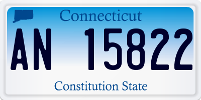 CT license plate AN15822