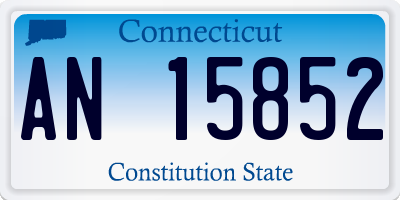 CT license plate AN15852