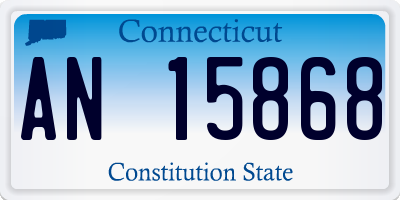 CT license plate AN15868
