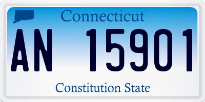 CT license plate AN15901