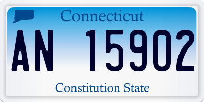 CT license plate AN15902