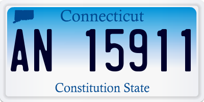 CT license plate AN15911
