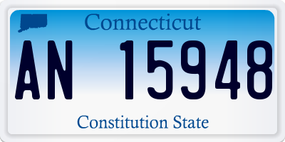 CT license plate AN15948