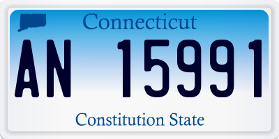CT license plate AN15991