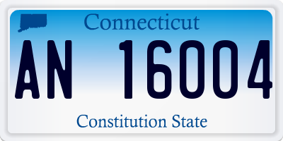 CT license plate AN16004