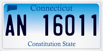 CT license plate AN16011