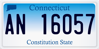 CT license plate AN16057