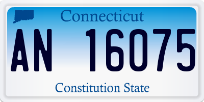 CT license plate AN16075