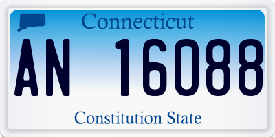 CT license plate AN16088