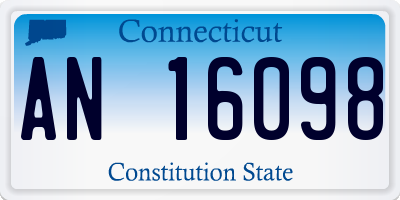 CT license plate AN16098
