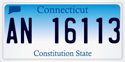 CT license plate AN16113