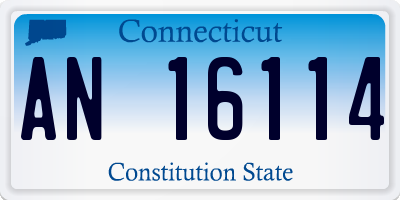 CT license plate AN16114