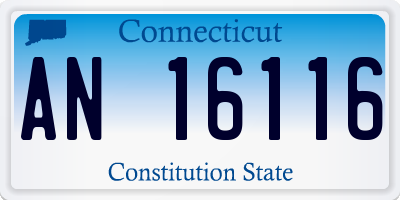 CT license plate AN16116