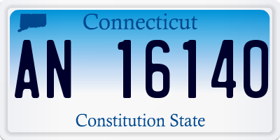 CT license plate AN16140
