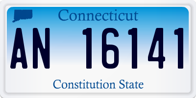 CT license plate AN16141
