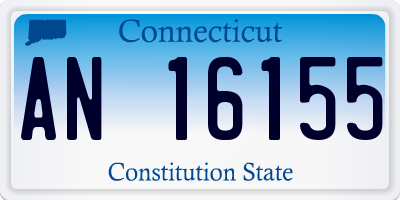 CT license plate AN16155