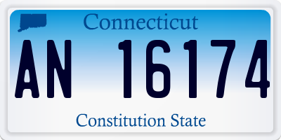 CT license plate AN16174