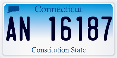 CT license plate AN16187