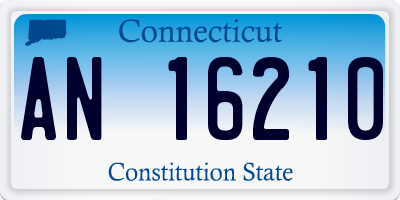CT license plate AN16210