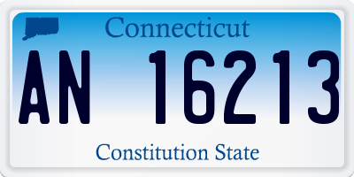 CT license plate AN16213