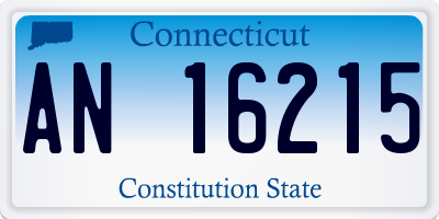 CT license plate AN16215