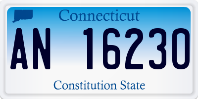 CT license plate AN16230