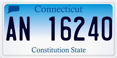 CT license plate AN16240