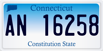 CT license plate AN16258