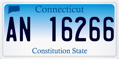 CT license plate AN16266