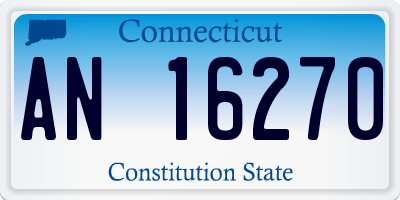 CT license plate AN16270