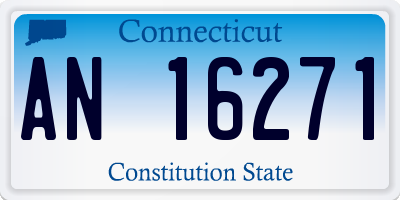 CT license plate AN16271