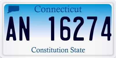CT license plate AN16274