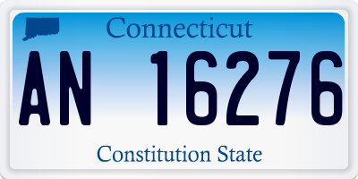 CT license plate AN16276