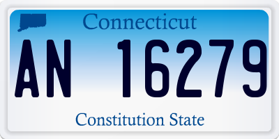 CT license plate AN16279