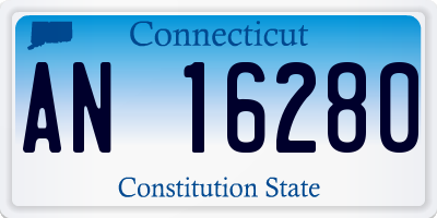 CT license plate AN16280
