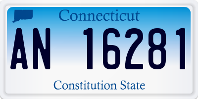 CT license plate AN16281