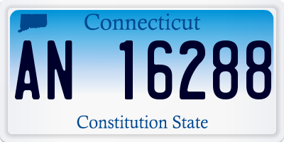 CT license plate AN16288