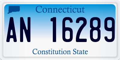 CT license plate AN16289