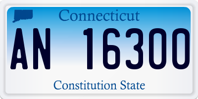 CT license plate AN16300