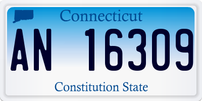 CT license plate AN16309