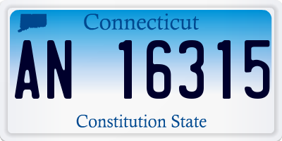 CT license plate AN16315