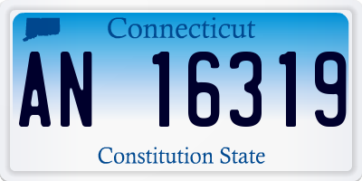CT license plate AN16319