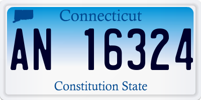 CT license plate AN16324