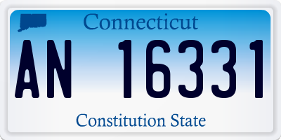 CT license plate AN16331